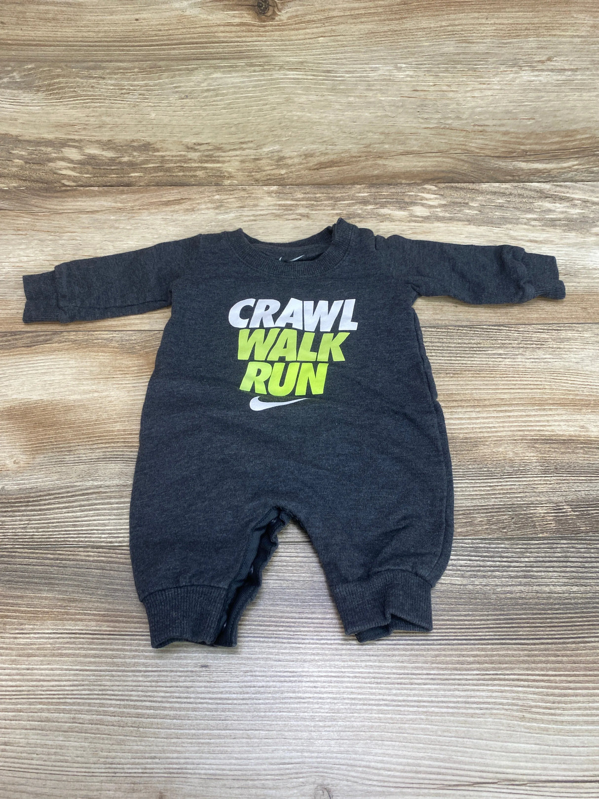 Nike Crawl Walk Run Coverall Grey sz Newborn