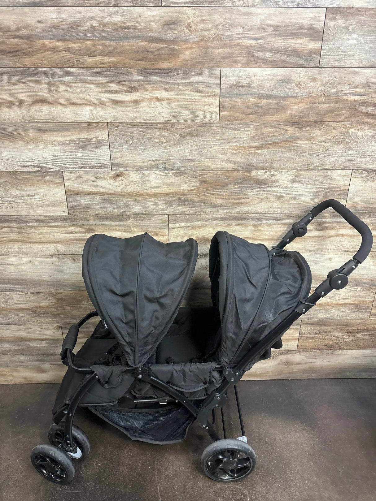 Baby Joy Double Tandem Stroller in Black
