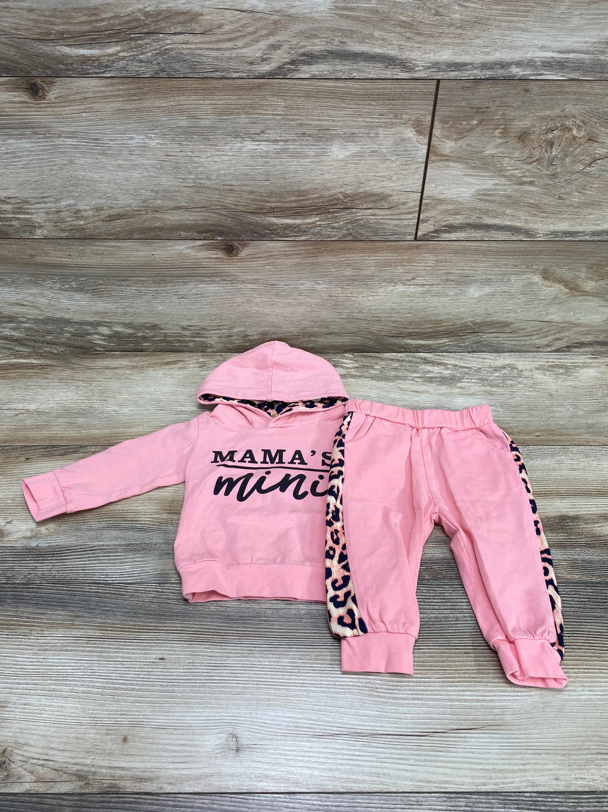 2pc Mama's Mini Hoodie & Pants Pink sz 3-6m