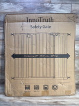 InnoTruth 30" Tall Baby Safety Gate, Black 29-39.6”