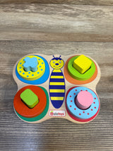 Aalatoys Wooden Butterfly Shape Sorting Puzzle 9pc