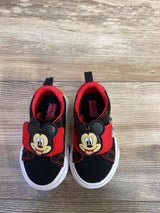 Mickey Mouse Power-Strap Sneakers Black/Red sz 5c