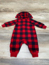 Just One You Hooded Buffalo Fleece Coverall Red sz Newborn - Me n Mommy To Be