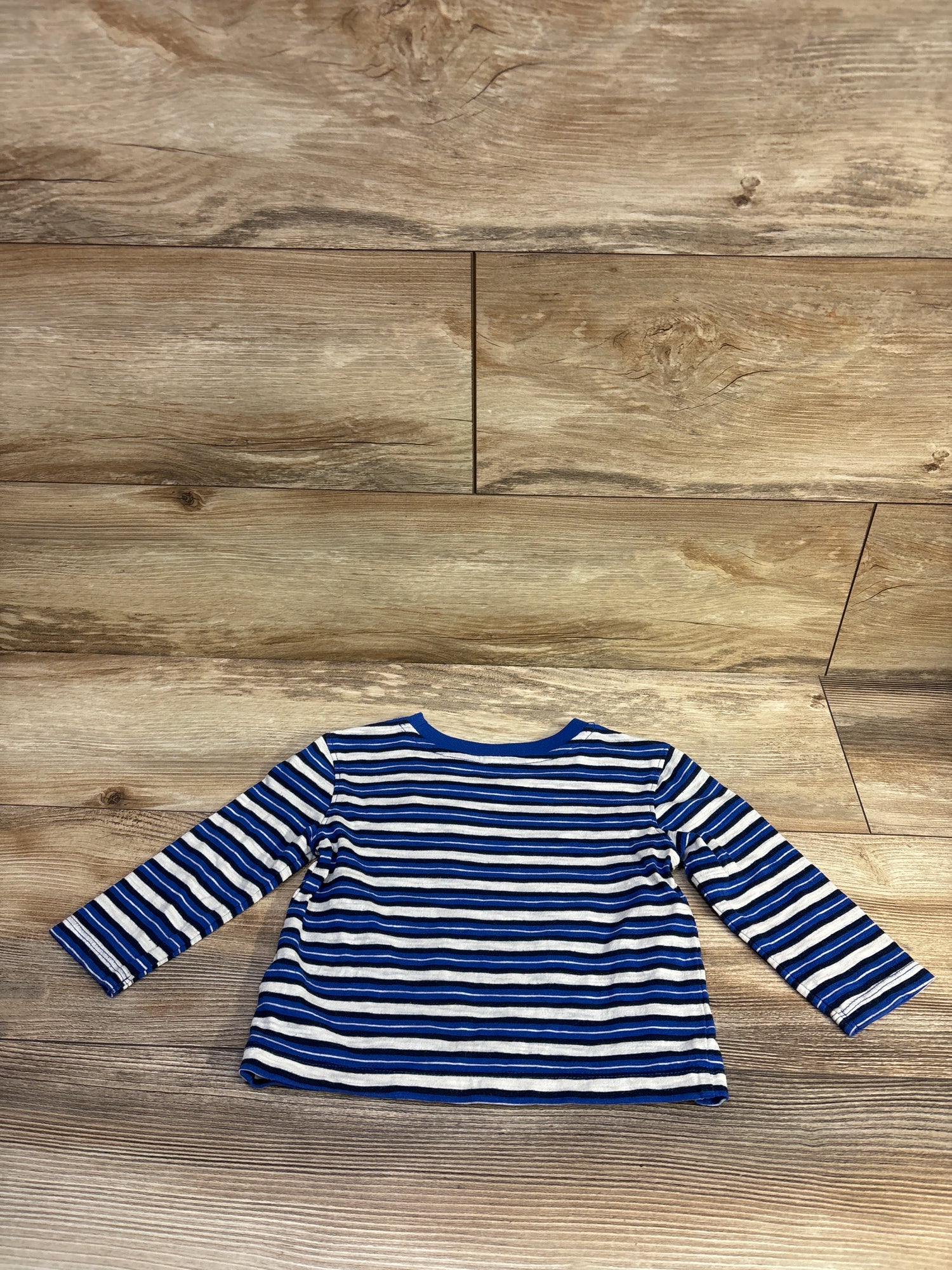 Old Navy Striped Pocket Shirt Blue sz 12-18m