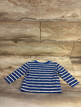 Old Navy Striped Pocket Shirt Blue sz 12-18m