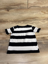 Spring & Gege Striped Short Sleeve Shirt Black sz 2T