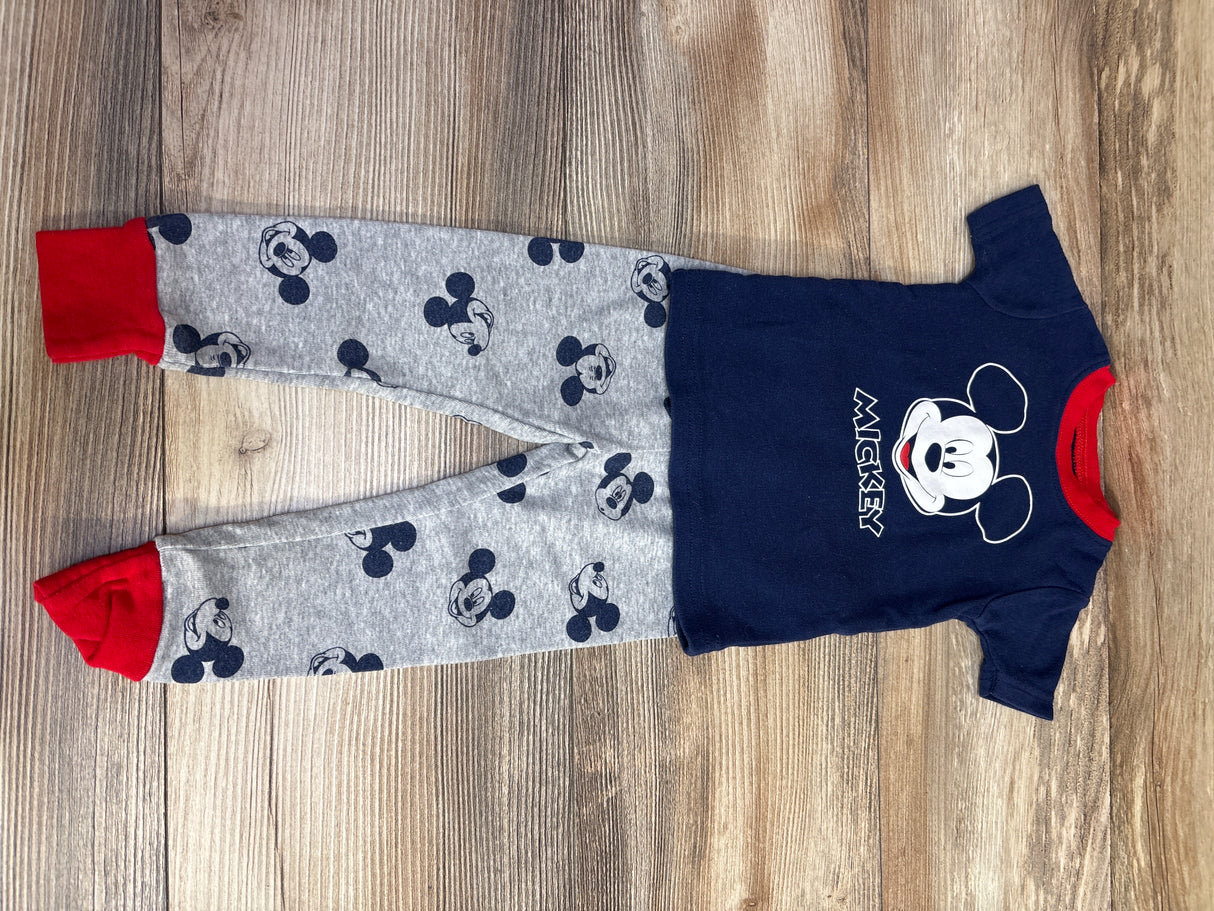 Disney x Carter's 2pc Mickey Mouse Shirt  & Pants Set Navy sz 12m