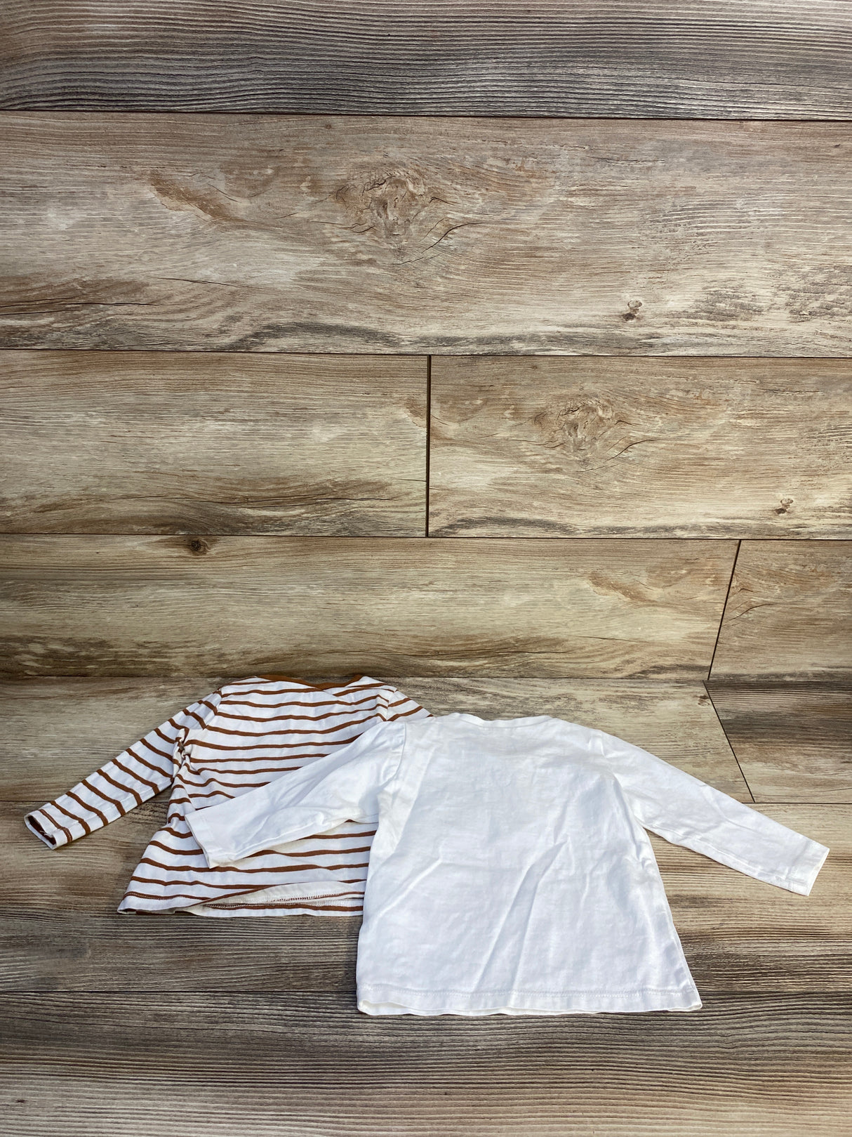 H&M 2pk Striped Shirt Set White sz 6m