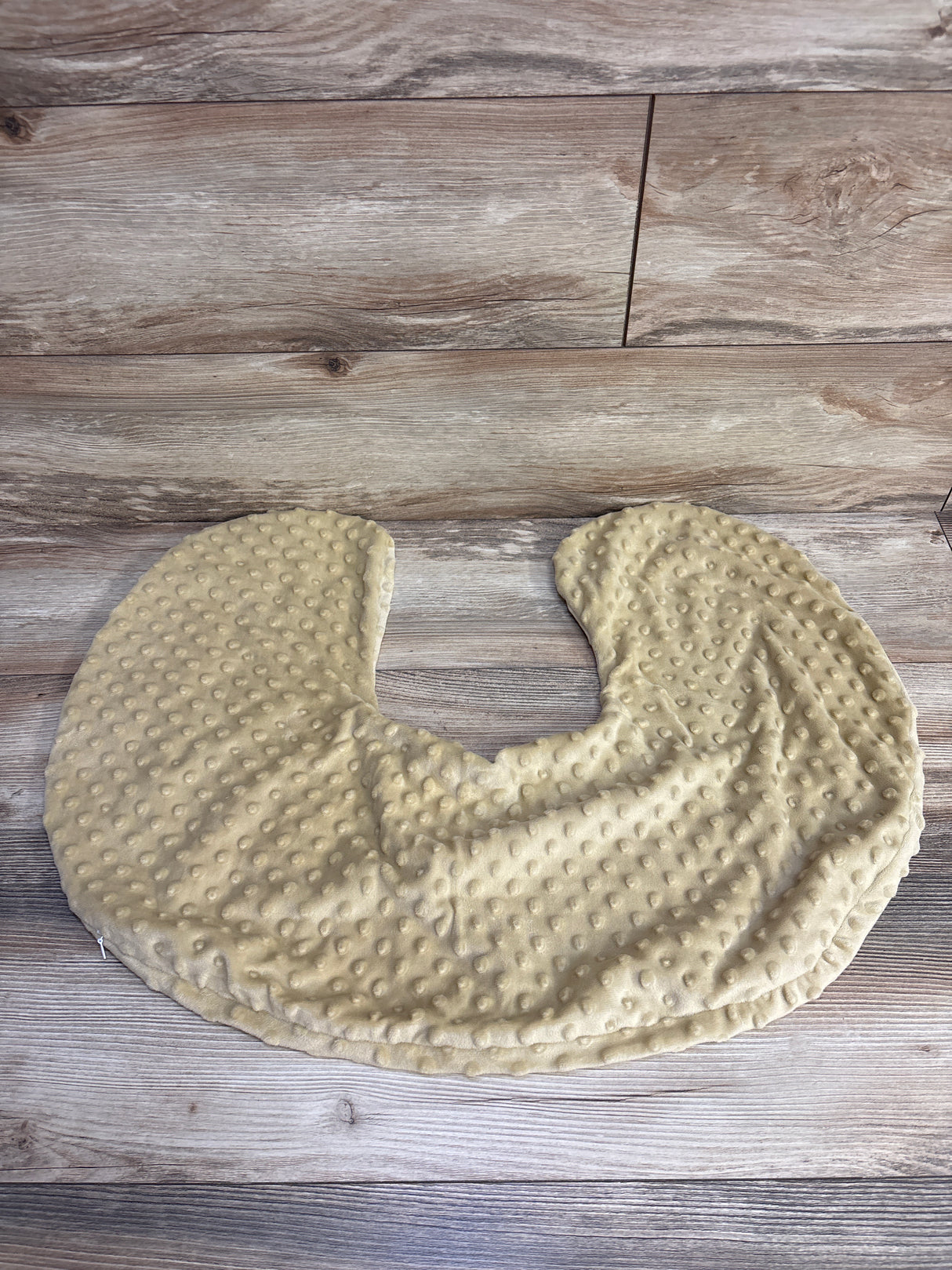 Nursing Pillow Cover in Camel Minky Dot