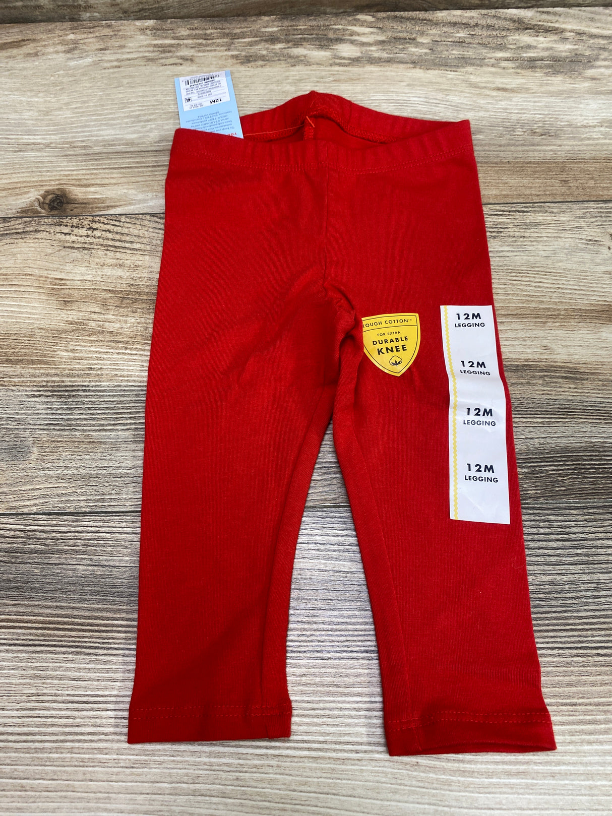 NEW Cat & Jack Solid Leggings Red sz 12m