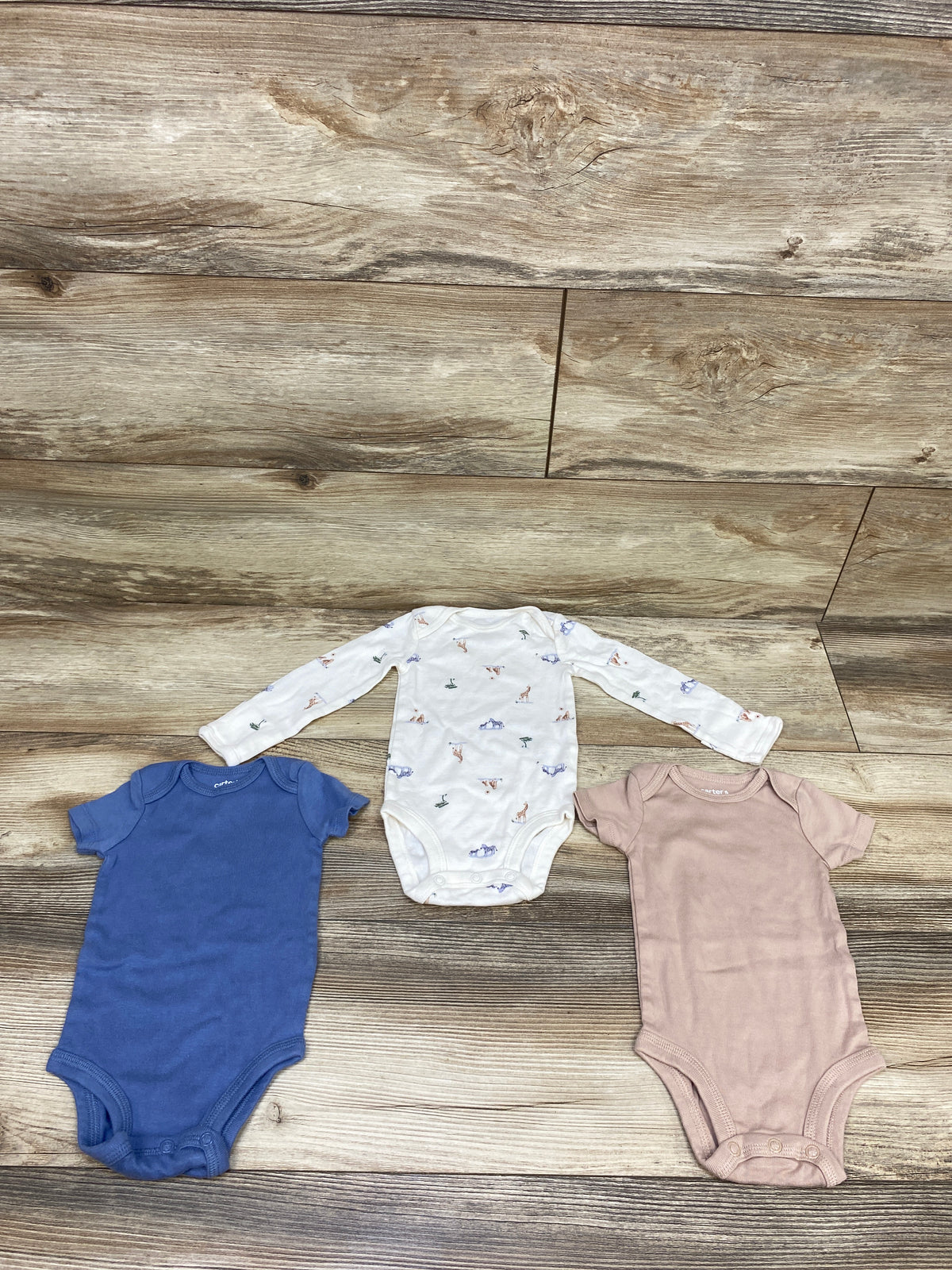 Just One You 3pk Bodysuit Set Blue sz 3m