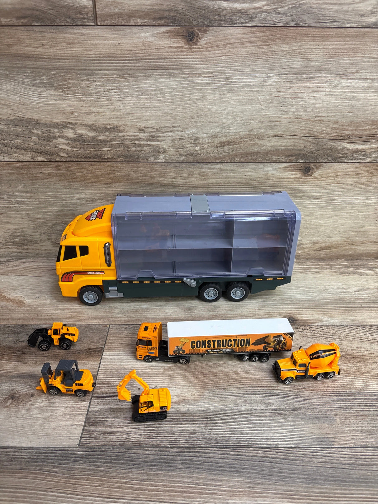 PlayWorld 11-in-1 Construction Truck Vehicle Carrier