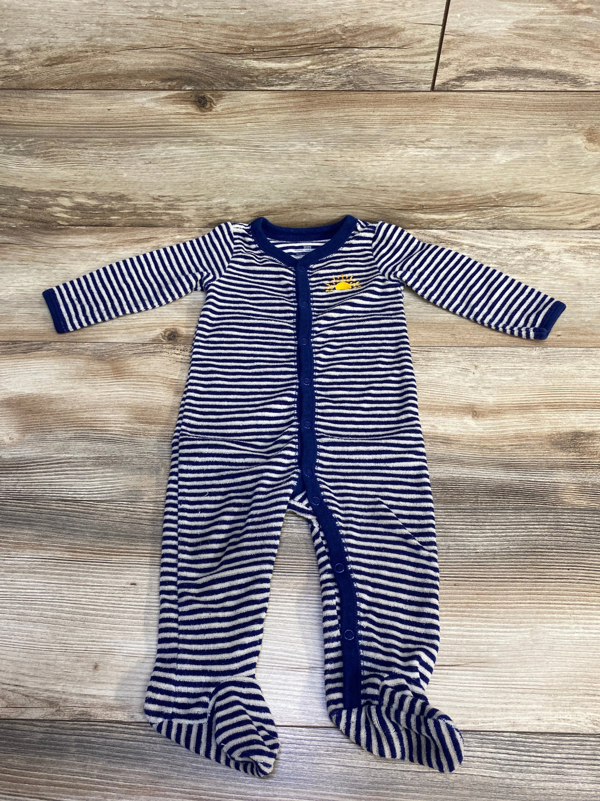 Carter's Terry Cloth Sleeper Navy sz 9M