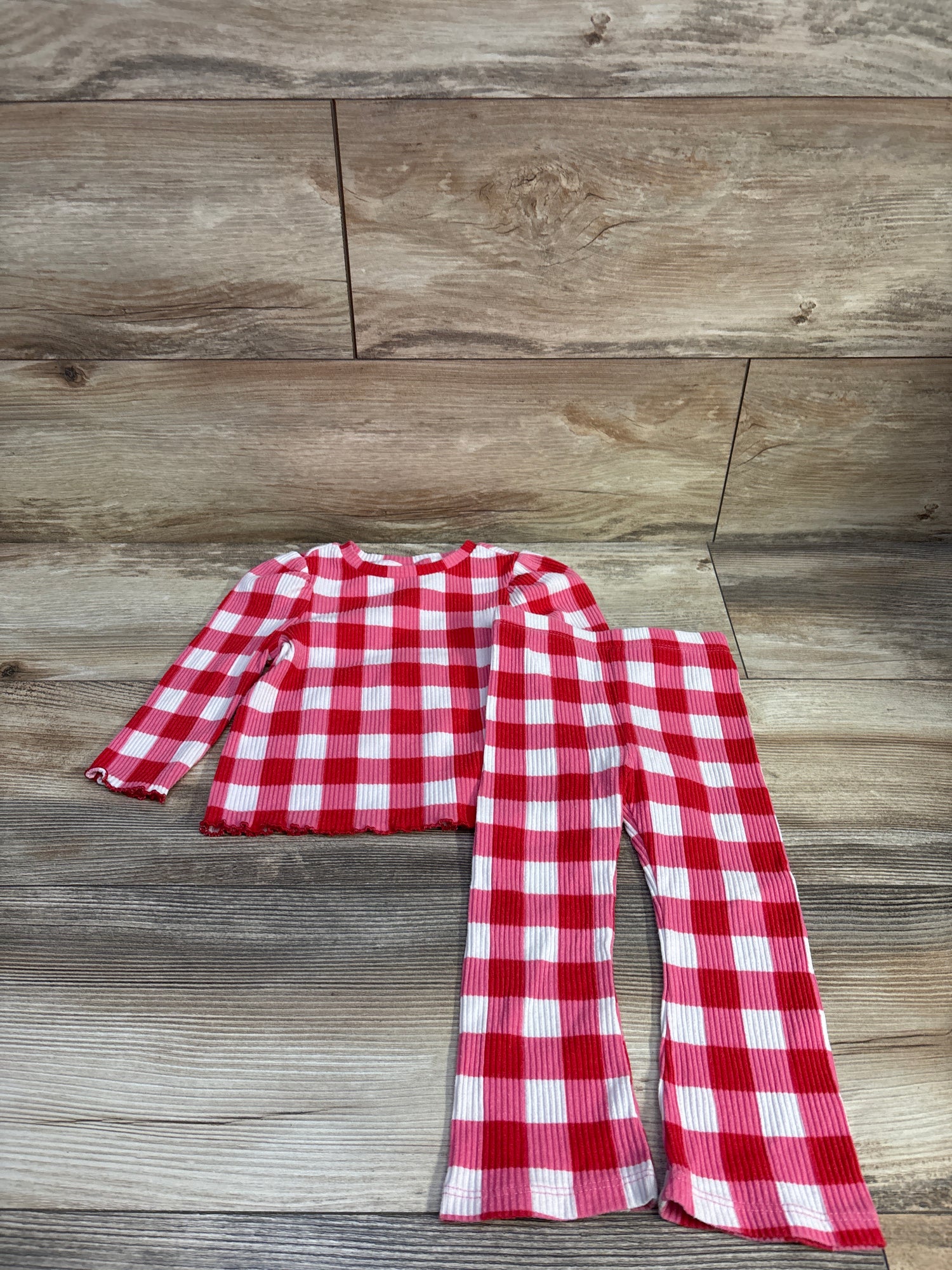 Cat & Jack 2pc Ribbed Shirt & Pants Pink sz 18m