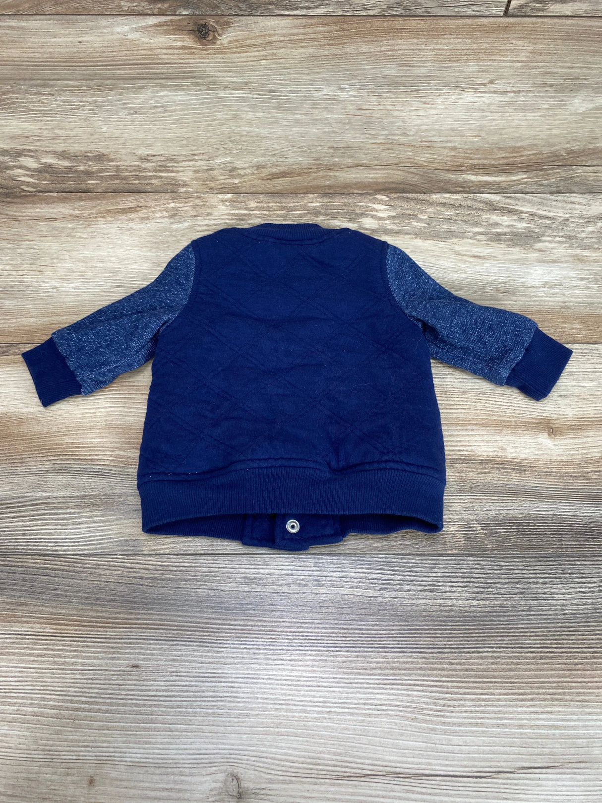 First Impressions Baby Boys Navy Quilted Varsity Jacket sz 0-3m