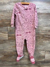 Carter's Owl Print Blanket Sleeper Pink sz 2T