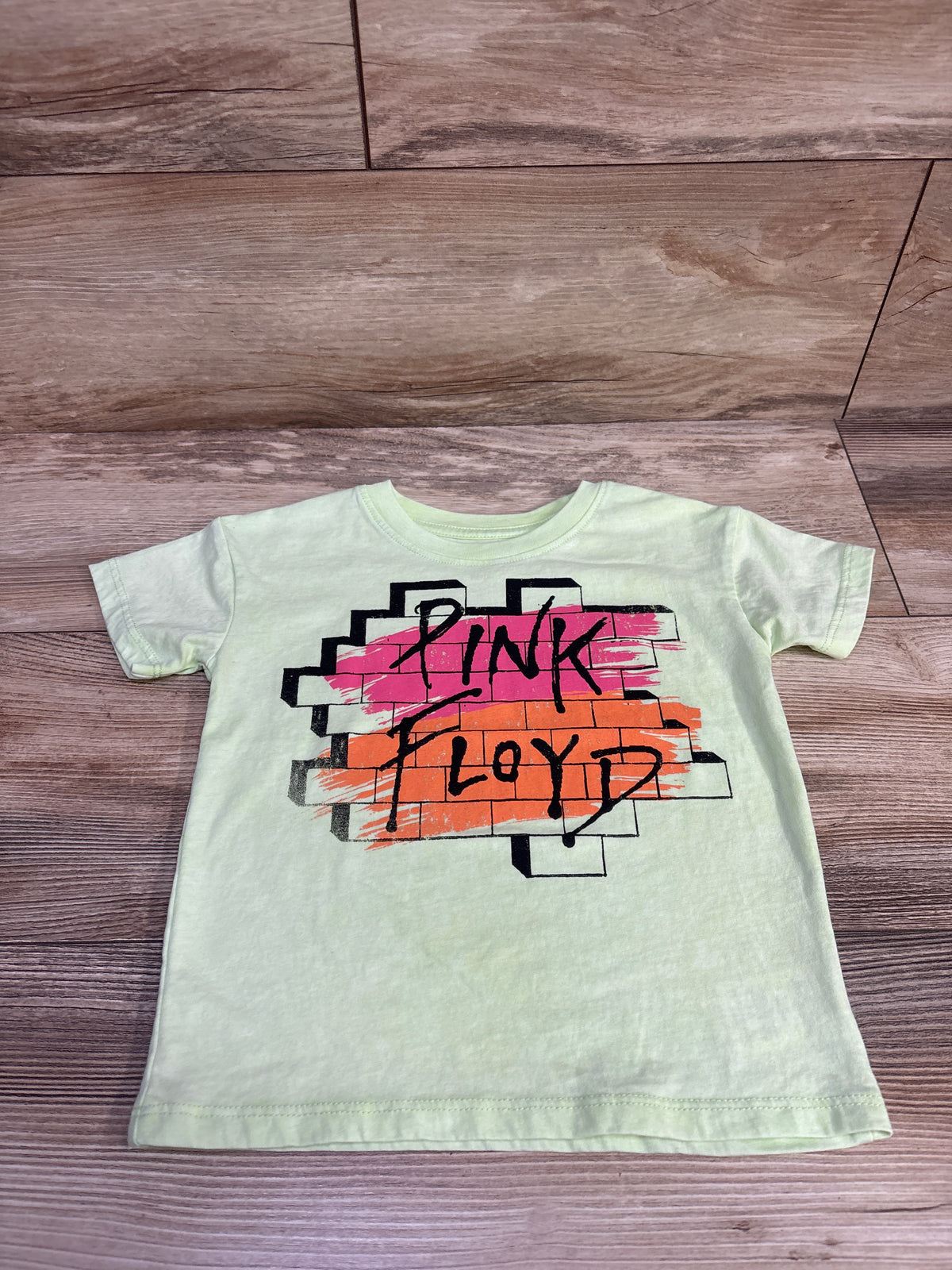 Pink Floyd The Wall Shirt Lime Green sz 3T