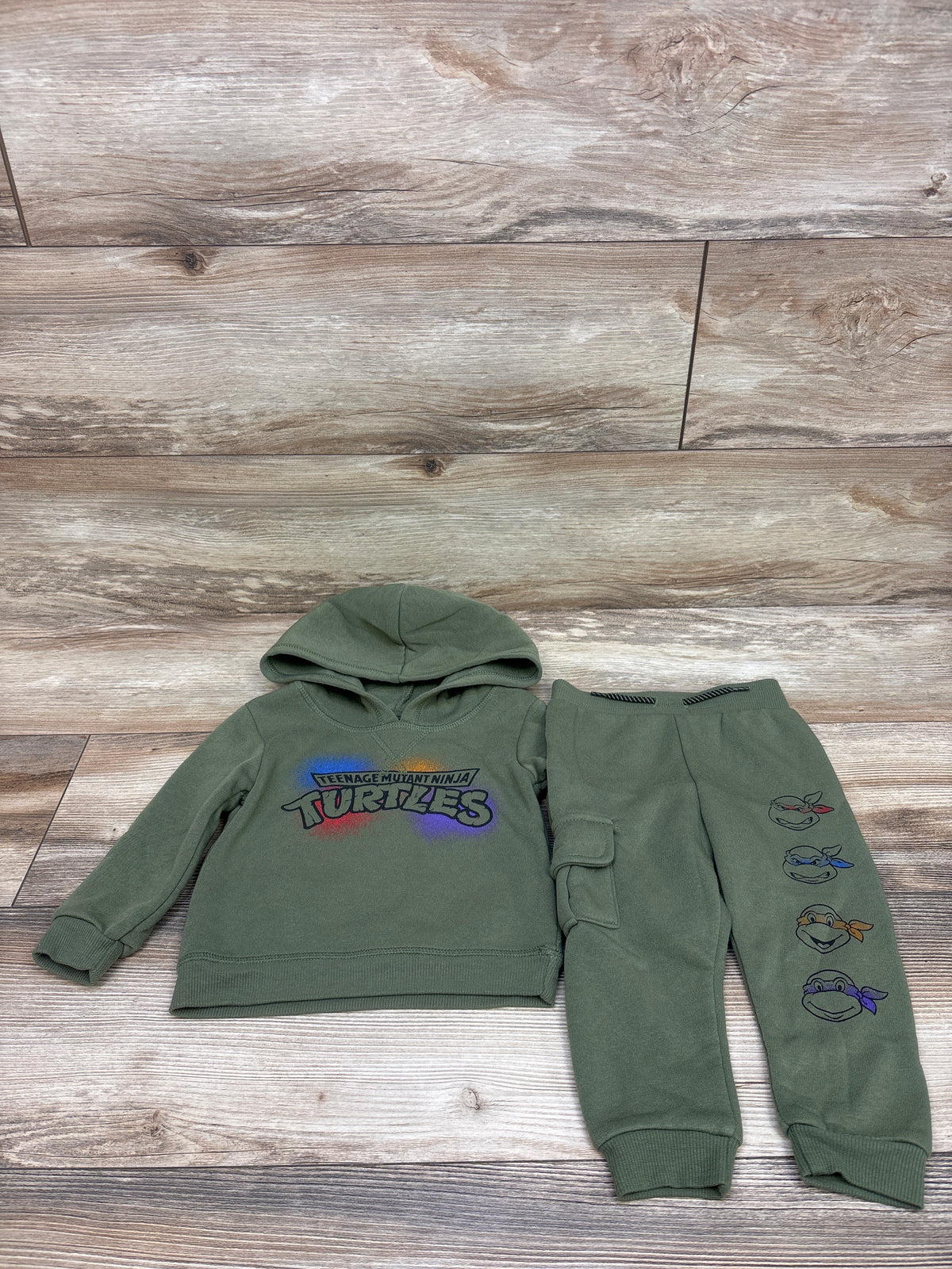 Teenage Mutant Ninja Turtles 2pc Sweatshirt & Joggers Green sz 18m