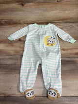 Koala Baby Striped Sleeper White sz 9m