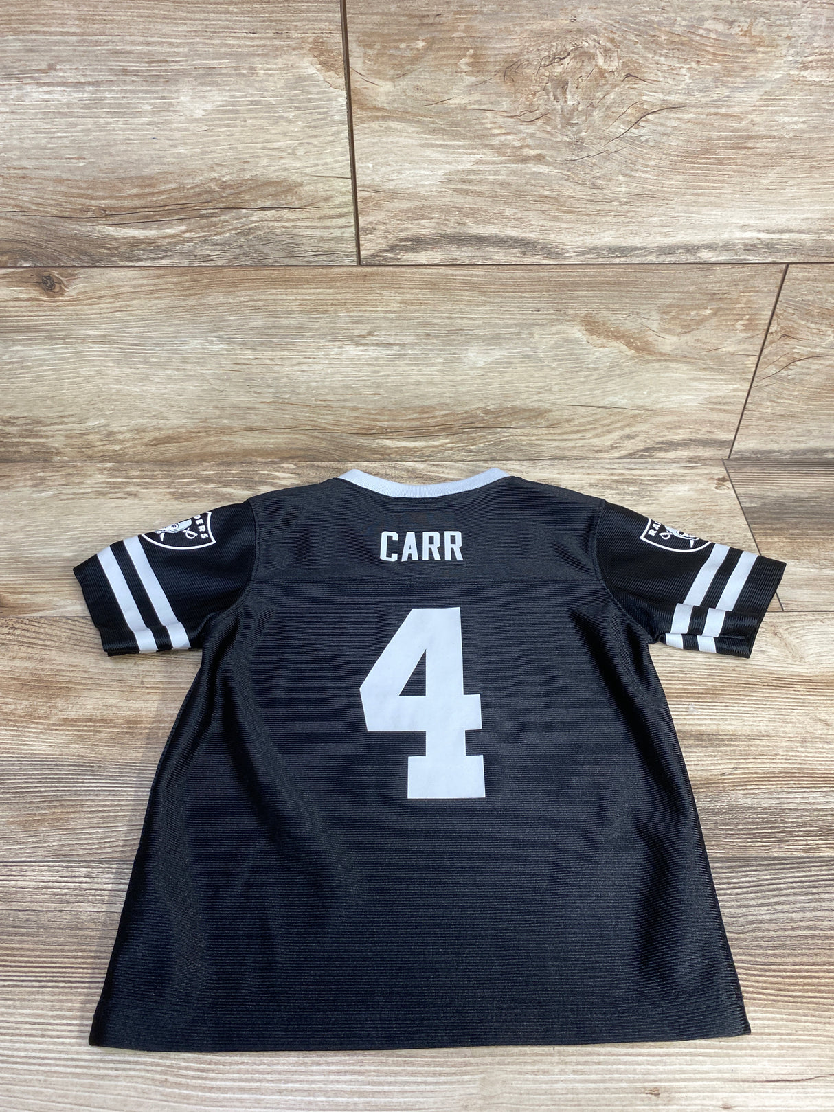 NFL Team #4 Derek Carr Retired Raiders Jersey Black sz 4T