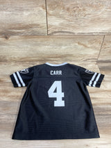 NFL Team #4 Derek Carr Retired Raiders Jersey Black sz 4T