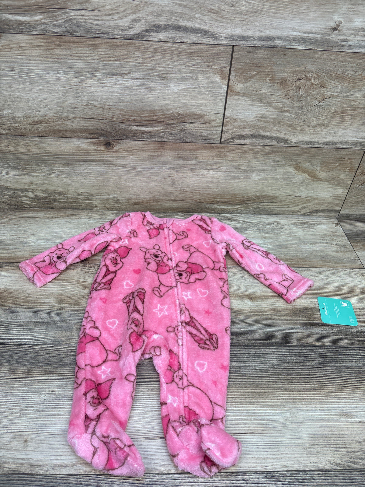 NEW Disney Baby Plush Winnie The Pooh Sleeper Pink sz 3/6m
