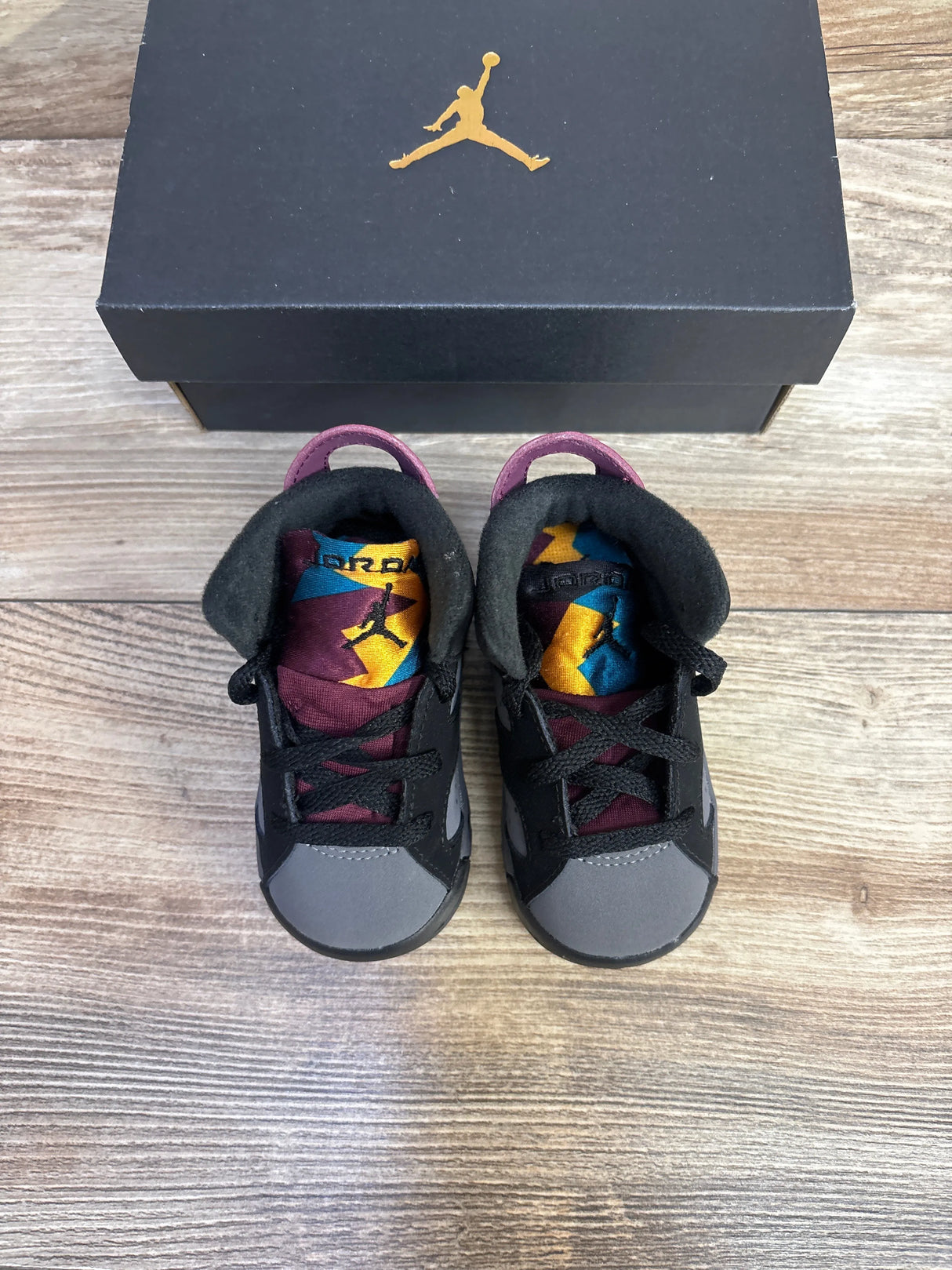 NEW Air Jordan 6 Retro TD 'Bordeaux' Sneakers sz 4c