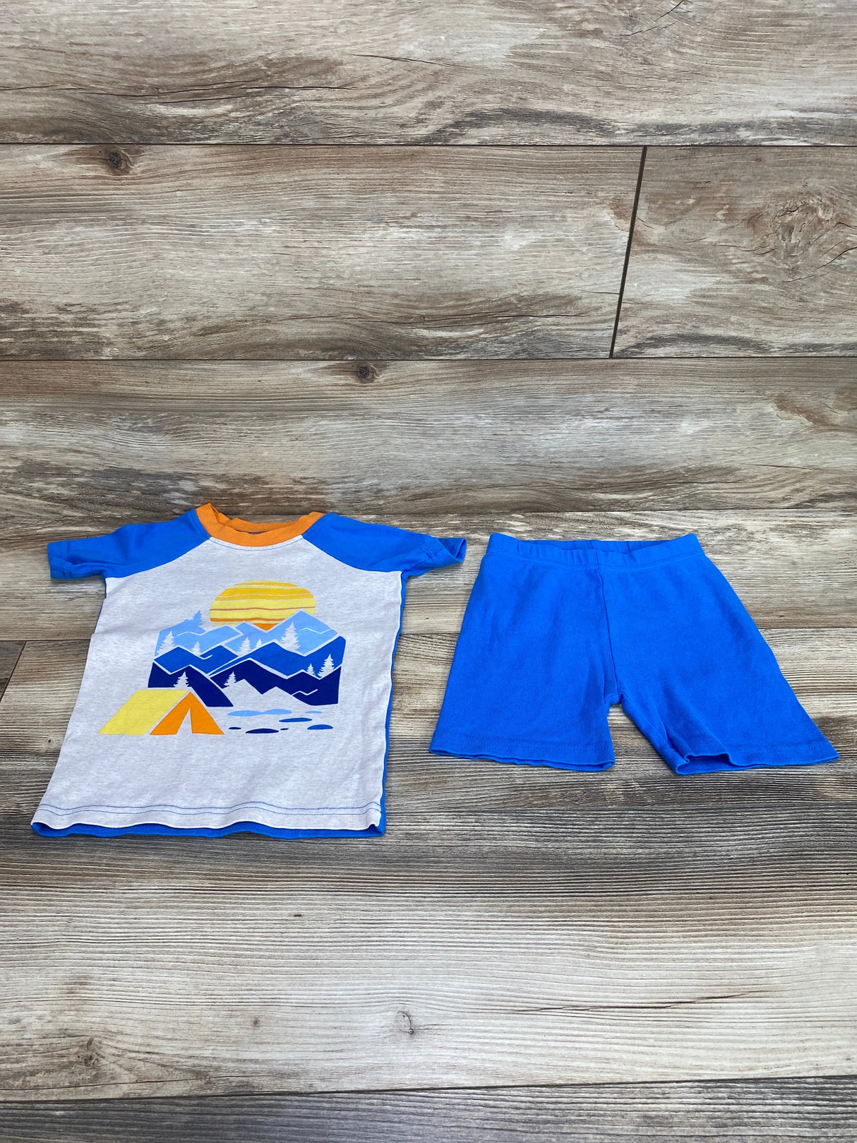 Kirkland 2pc Camping Pajama Set Blue sz 4T