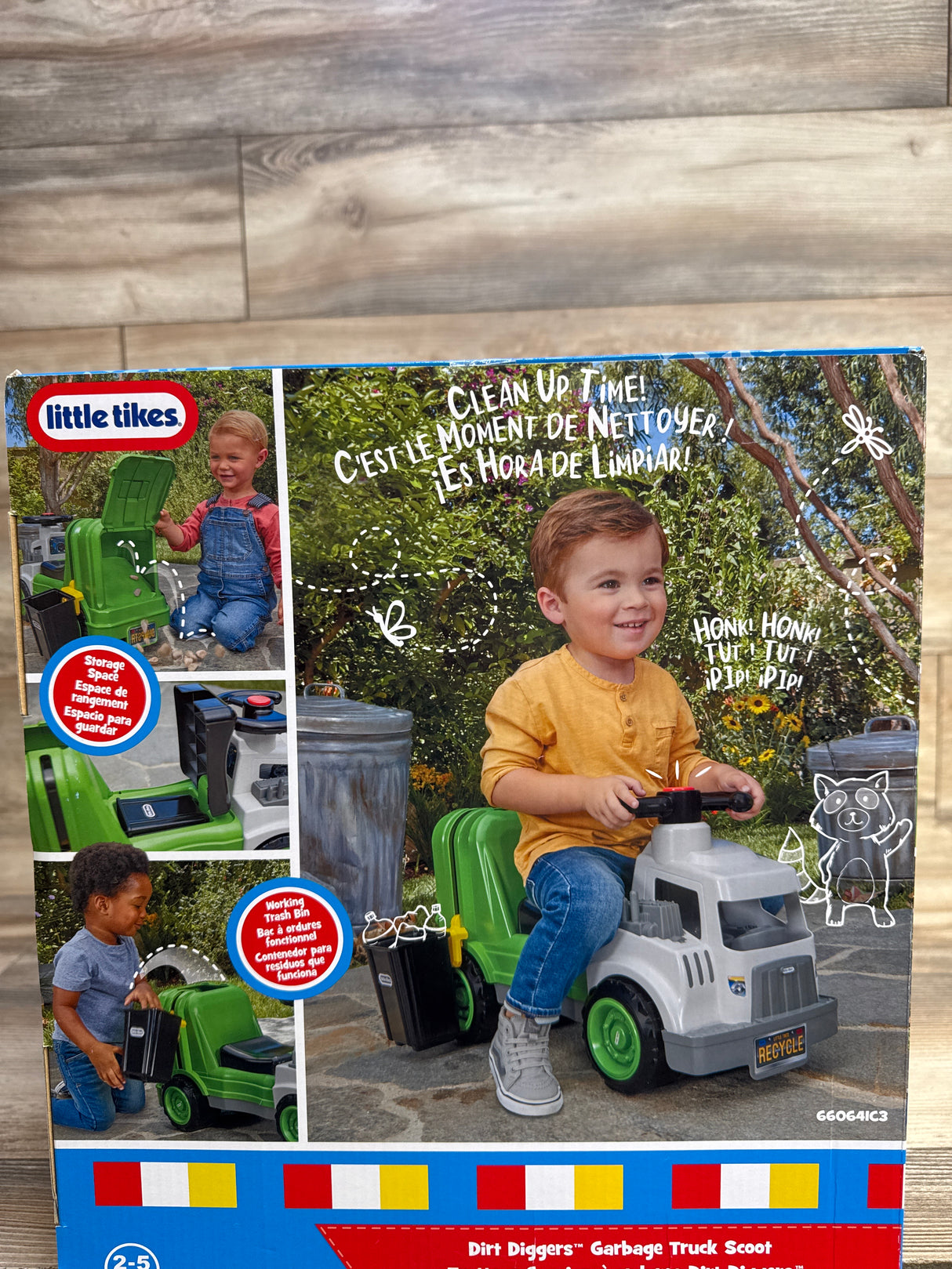 NEW Little Tikes Dirt Digger Garbage Scoot Ride-On