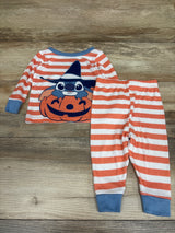 Disney Stitch 2pc Halloween Pajama Set Orange sz 12m