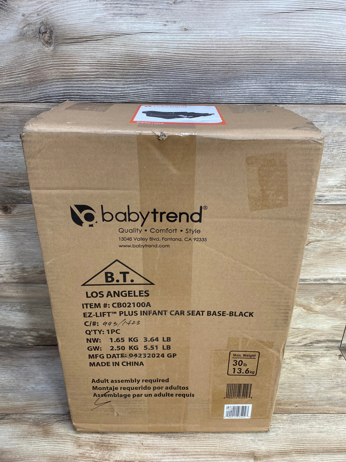 NEW Baby Trend EZ-Lift 35 Plus Infant Car Seat Base in Black