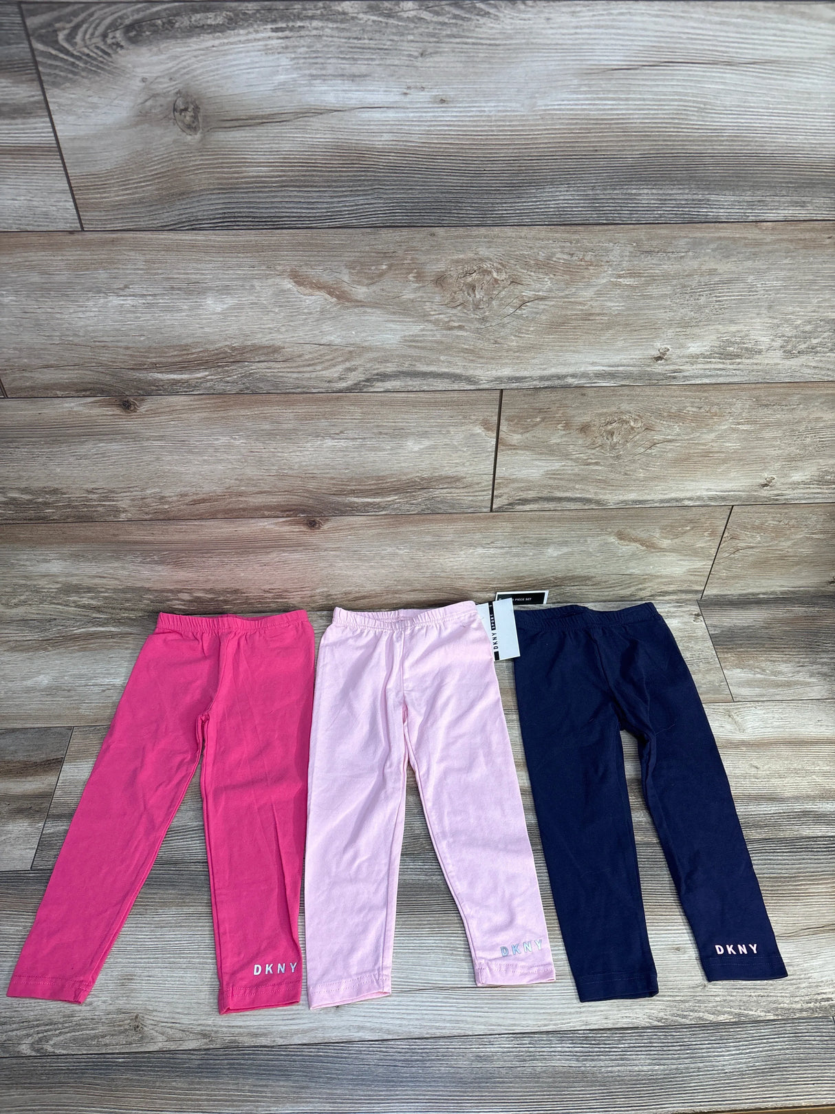 NEW Dkny 3pk Leggings Navy sz 3T