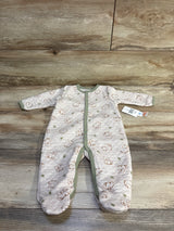 NEW Baby Views Quilted Footed Bear Coverall Beige sz 6-9m