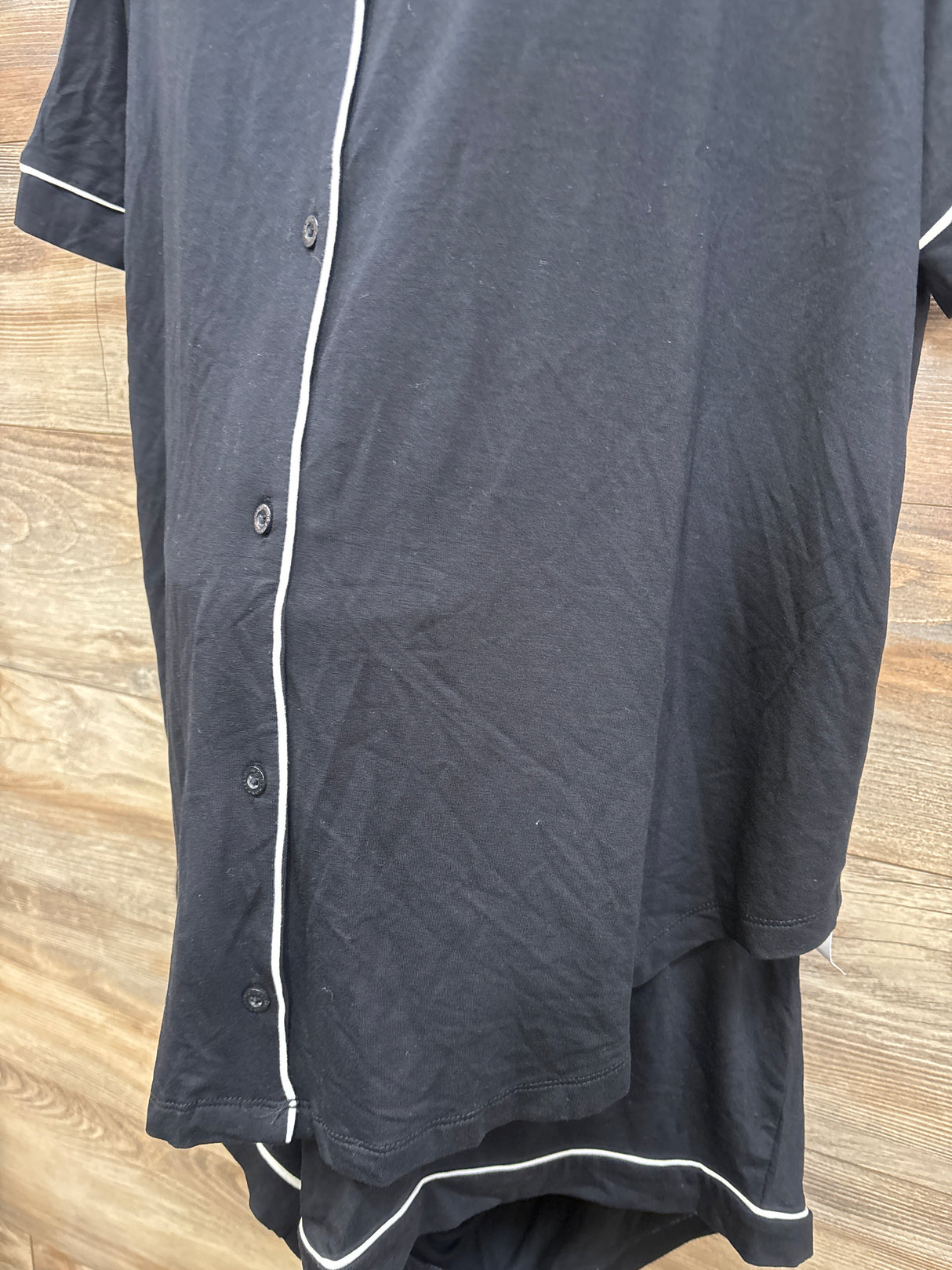 NEW Old Navy Maternity Classic Pajama Short 2pc Set Black sz XL