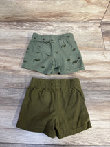 Cat & Jack 2pk Pull-On Shorts Green sz 12m