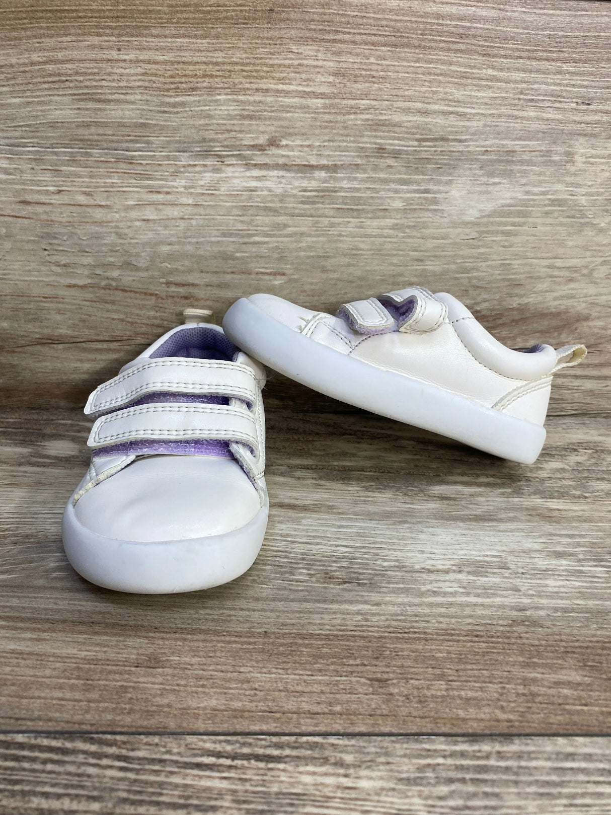 Wonder Nation Faux Leather White Sneakers sz 4c