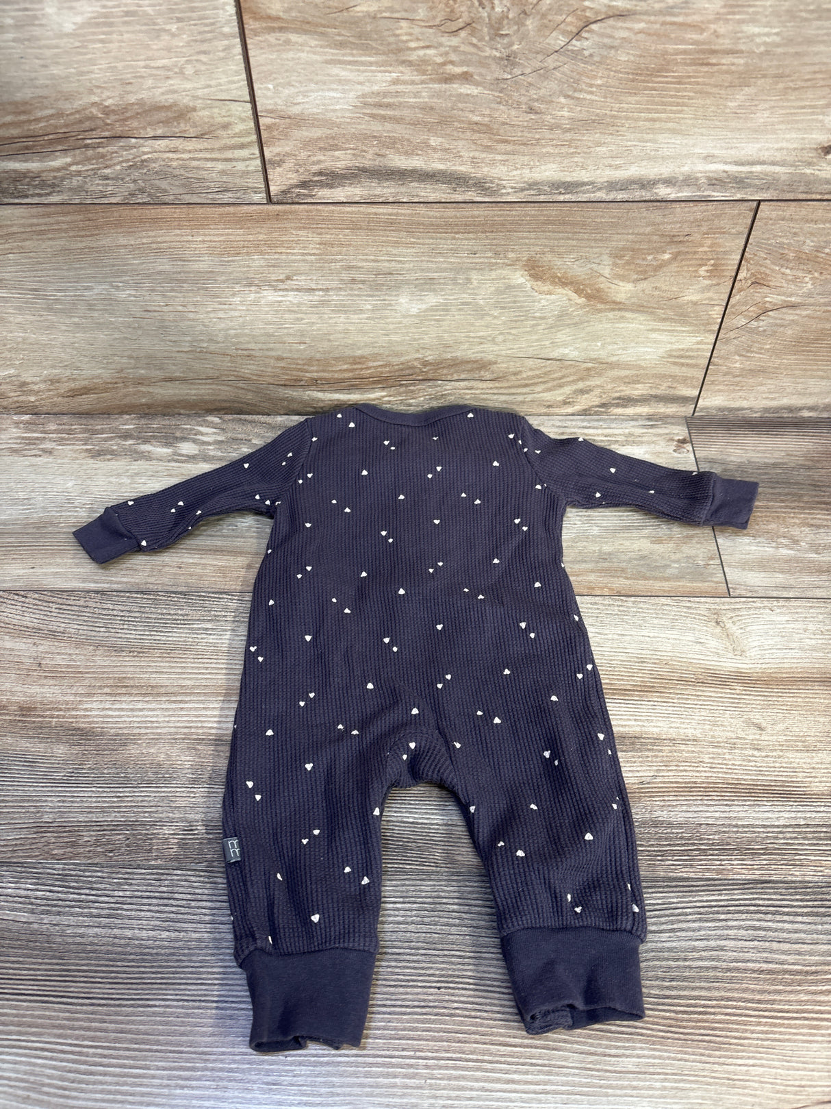 Modern Moments Waffle Knit Henley Coverall Grey sz 0-3m