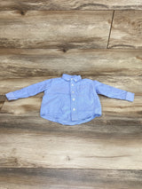 Children's Place Button Down Shirt Blue sz 12-18m