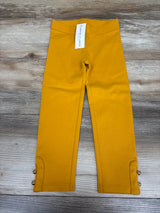 NEW Janie & Jack Button Cuff Ponte Pants Yellow sz 3T