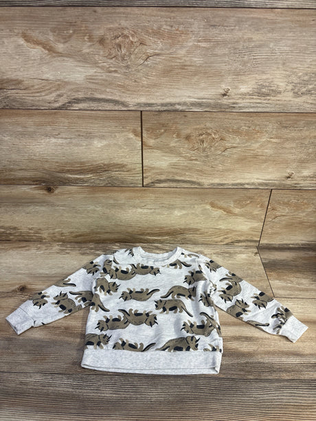Carter's Dinosaur Sweatshirt Grey sz 24m - Me n Mommy To Be