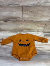 FYBITBO Jack-O-Lantern Sweatshirt Bubble Romper Orange sz 12-18m