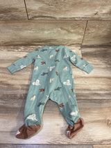 Carter's Sleeper Green sz 6m