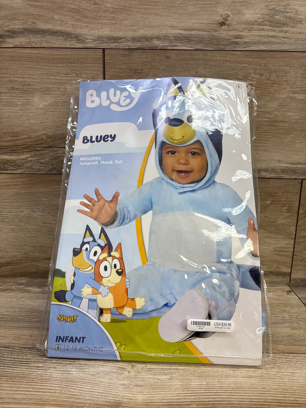 Spirit 2pc Bluey Costume Blue sz 12-18m