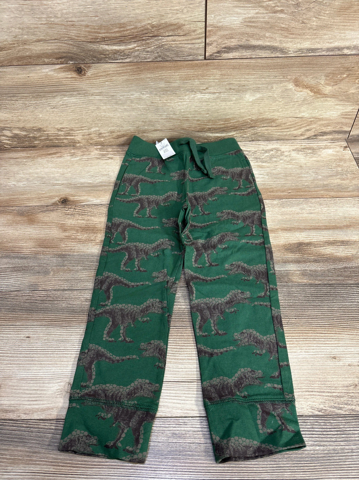 NEW Baby Gap Drawstring Dino Joggers Green sz 4T