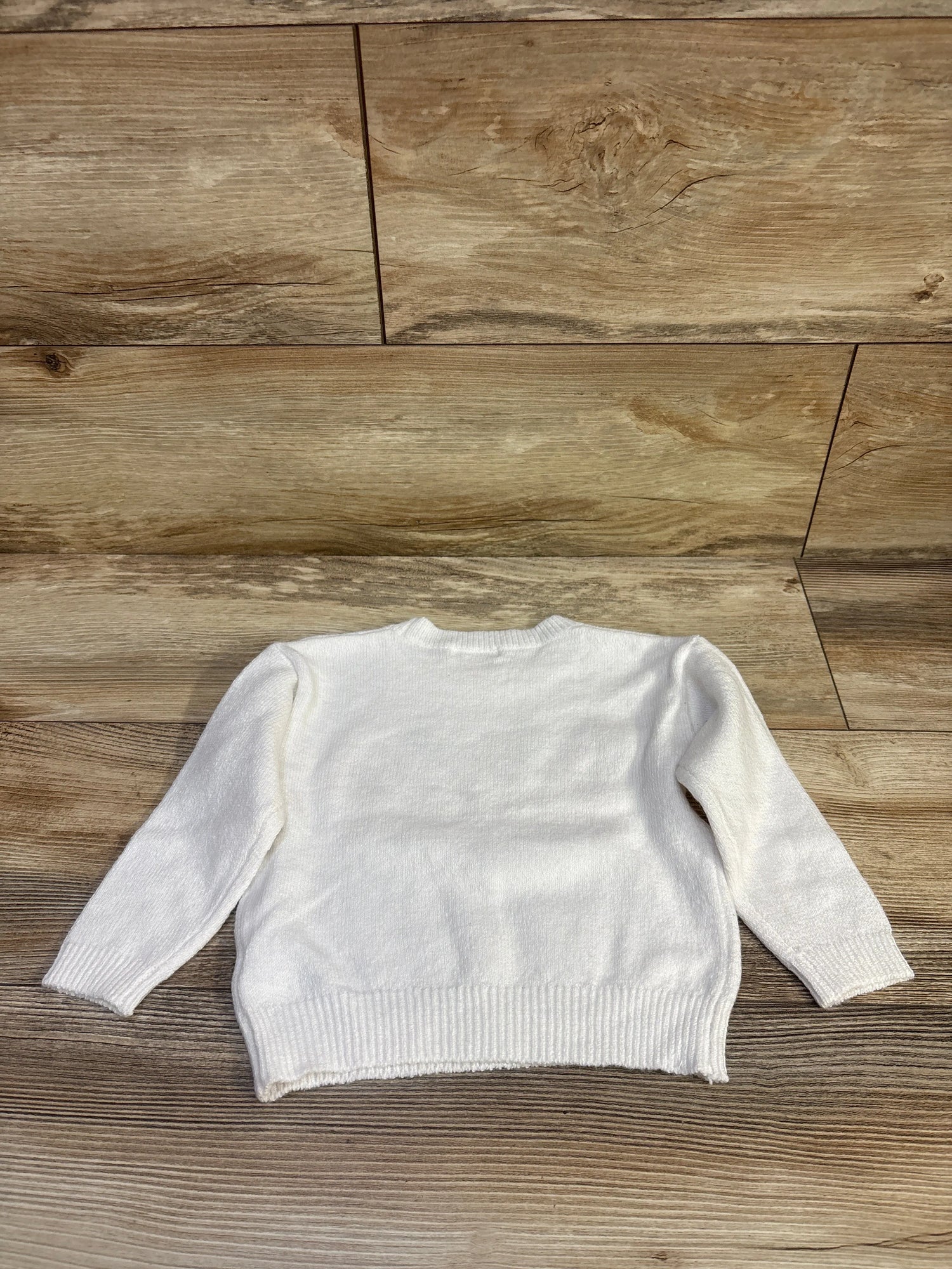 Cat & Jack Reindeer Pullover Sweater White sz 2T