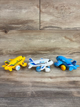 KidsThrill 3pk Friction Powered Airplane Toys