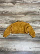 GB Girls Chunky Knit Gold Cardigan Sweater sz 3T