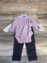 NEW Carter's 3pc Bodysuit Set Cream sz 6m