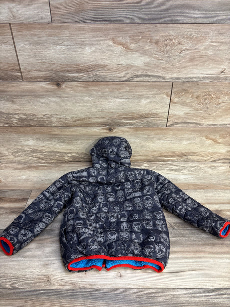 Marvel Avengers Reversible Hooded Jacket Black sz 4T - Me n Mommy To Be