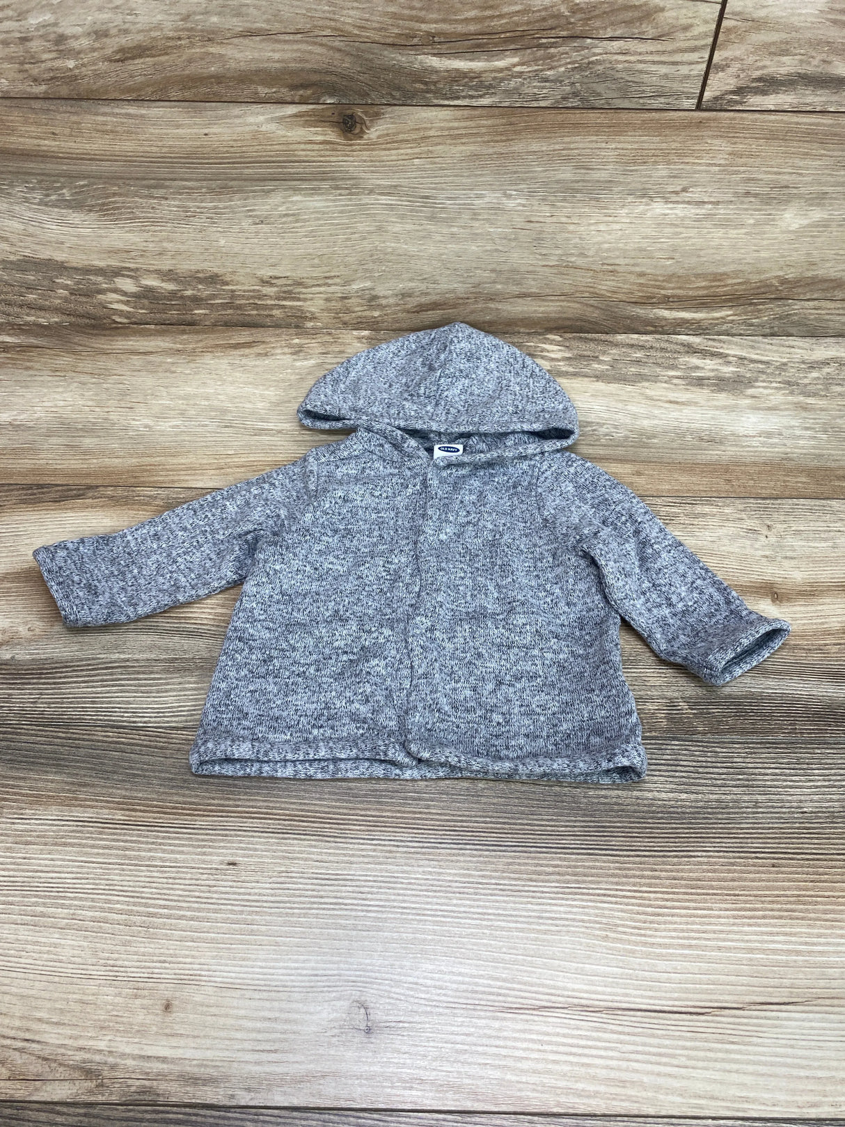 Old Navy Snap Front Sweater Hoodie Grey sz 3-6m